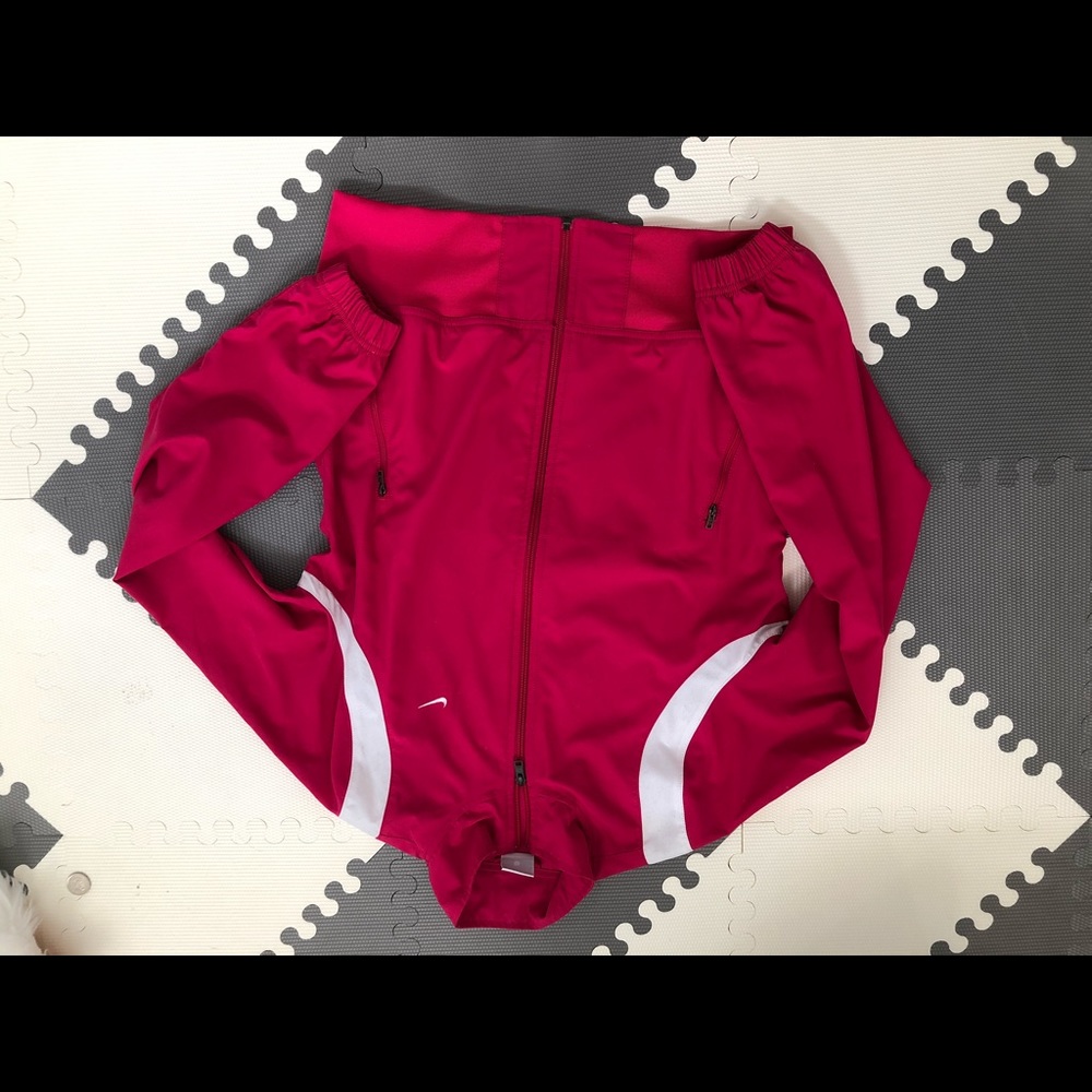 Pink Nike track jacket